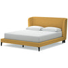 Cama tapizada Maloken California King con láminas enrollables