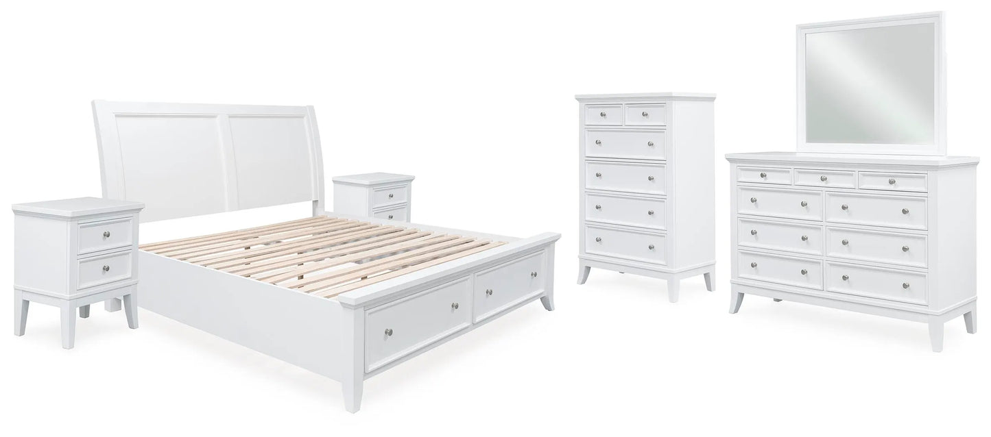 Paquete de dormitorio de 8 piezas