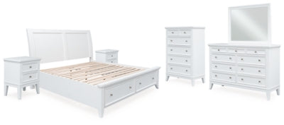 Paquete de dormitorio de 8 piezas