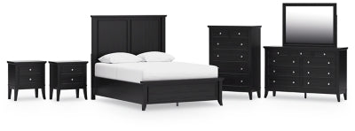 Paquete de dormitorio de 8 piezas