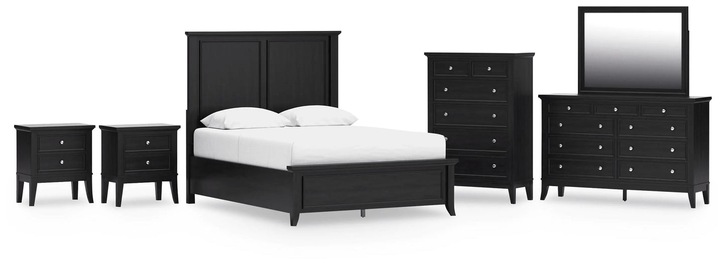 Paquete de dormitorio de 8 piezas