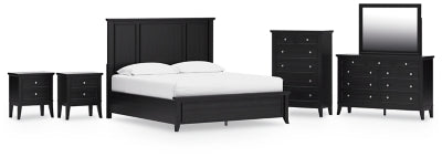 Paquete de dormitorio de 8 piezas