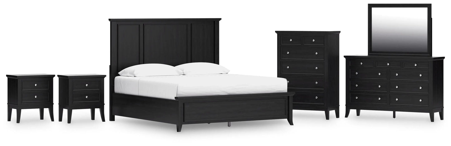 Paquete de dormitorio de 8 piezas