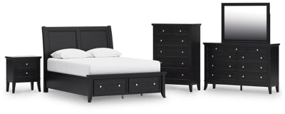 Juego de dormitorio de 7 piezas