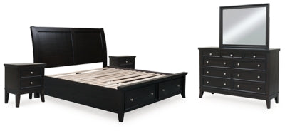 Juego de dormitorio de 7 piezas