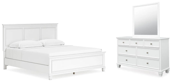 Cama, Cómoda y Espejo Fortman King