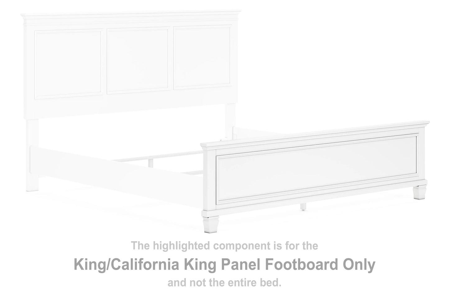 Fortman King/California King Panel de pie de cama