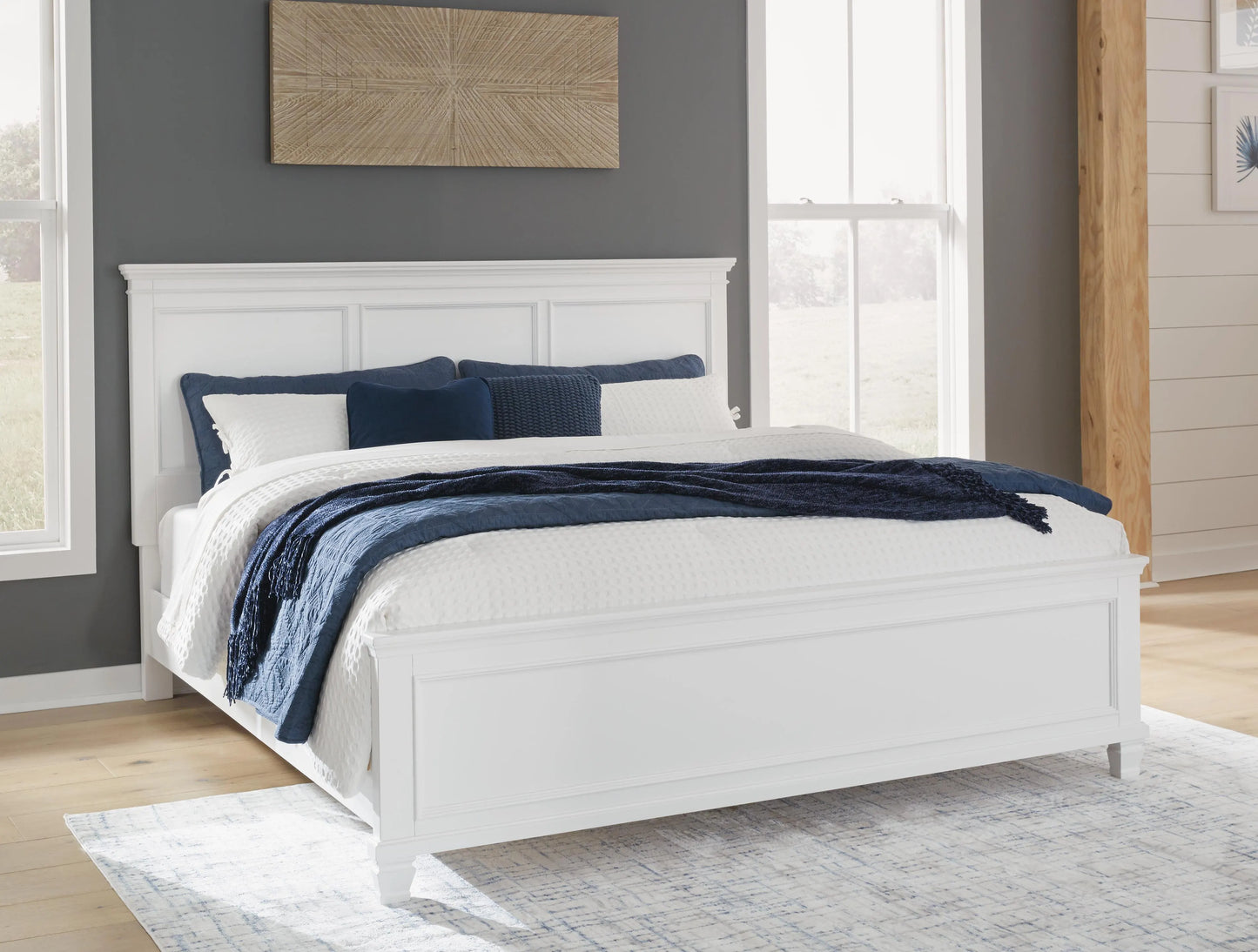 Cama con panel King Fortman