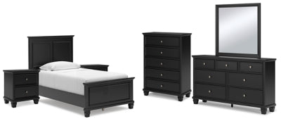 Paquete de dormitorio de 8 piezas