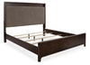 Cama con panel tapizado King Korestone