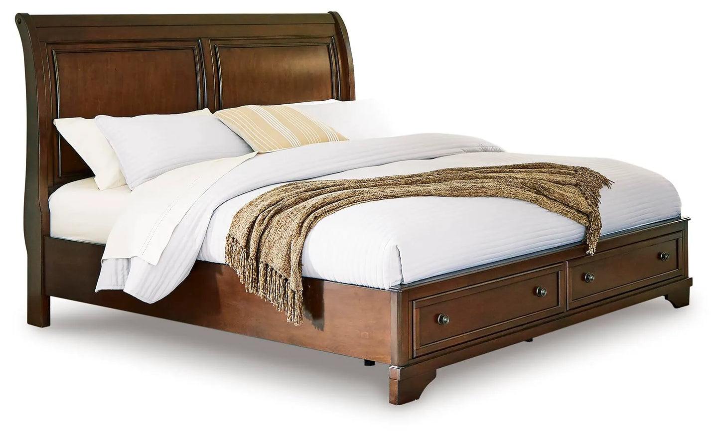Cama trineo tamaño queen con almacenamiento Trellington