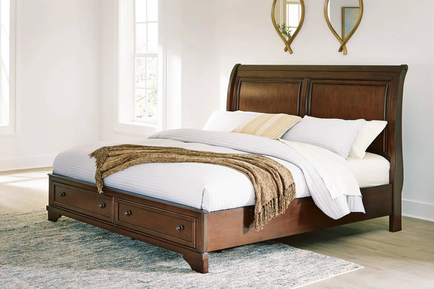 Cama Trineo con Almacenamiento King Trellington