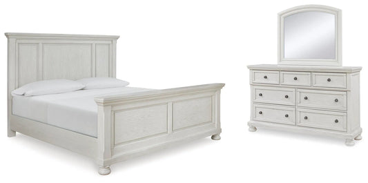 Cama, tocador y espejo Queen Robbinsdale