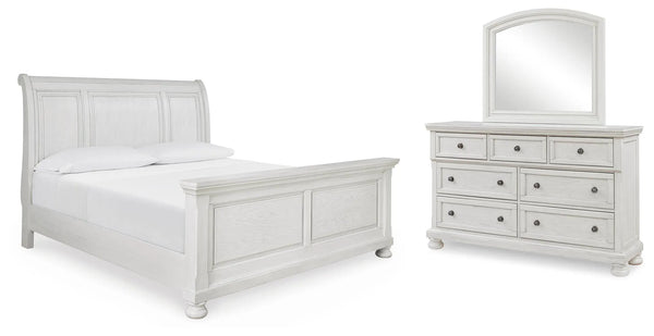 Cama trineo, cómoda y espejo Robbinsdale King