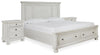 Cama de almacenaje King Robbinsdale y 2 mesitas de noche