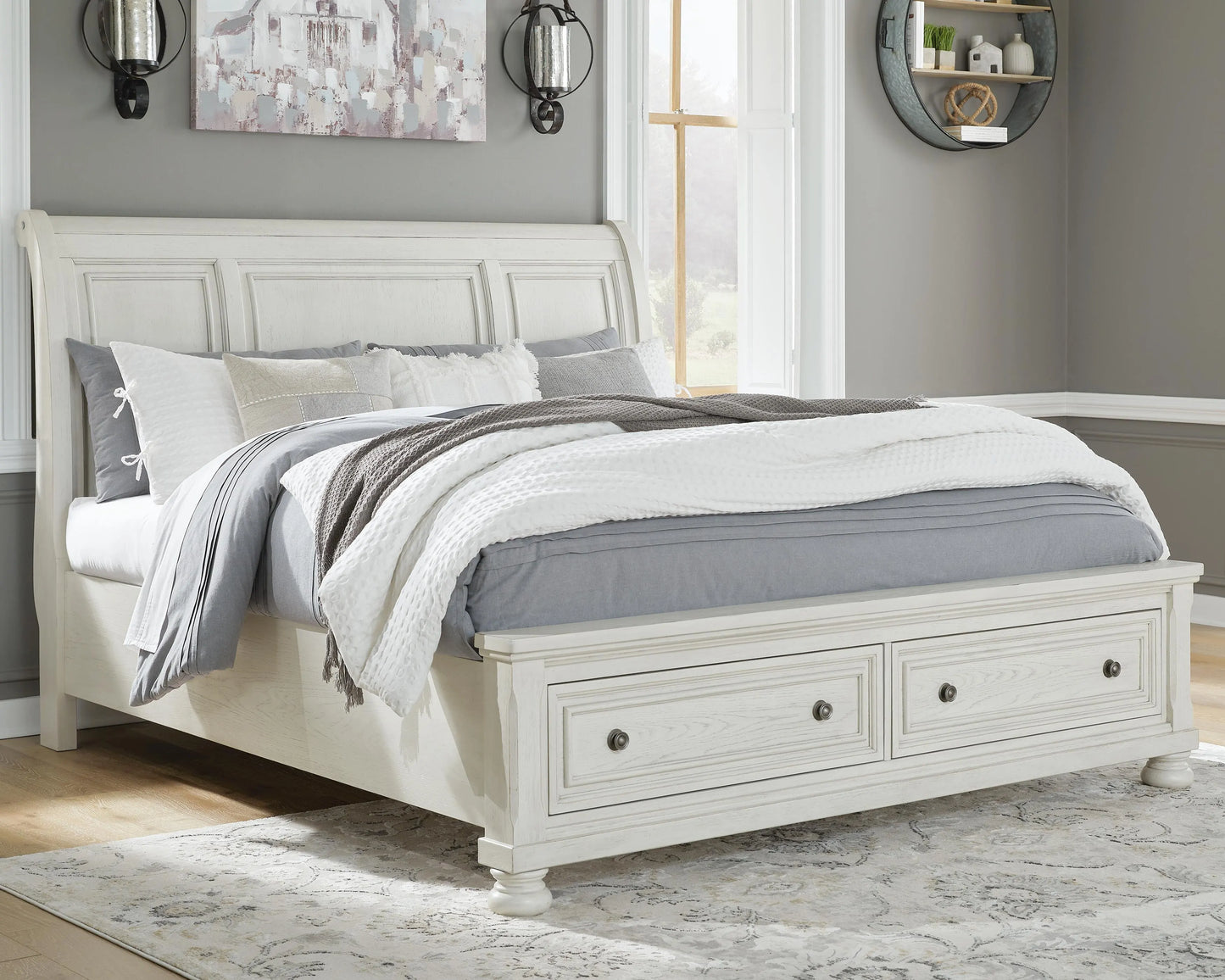 Cama trineo California King Robbinsdale con almacenamiento