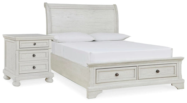 Cama con almacenaje y mesita de noche Robbinsdale