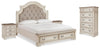 Cama Realyn King, cómoda y 2 mesitas de noche