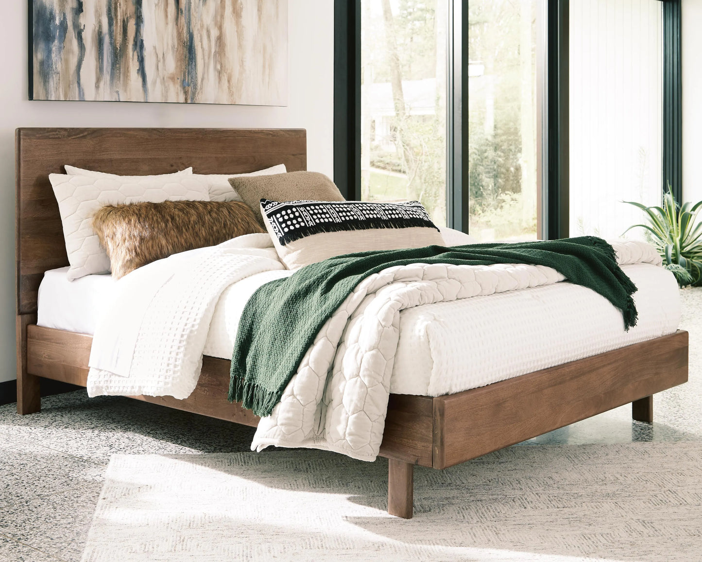 Cama de panel queen Isanti
