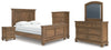 Cama Queen Vandenmore, Cómoda, Espejo, Chifonier y Mesita de Noche