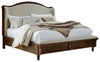 Cama Sturlayne Queen con paneles tapizados