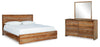 Cama King, Tocador y Espejo Dressonni
