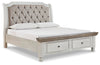 Cama trineo Queen Havalance con almacenamiento