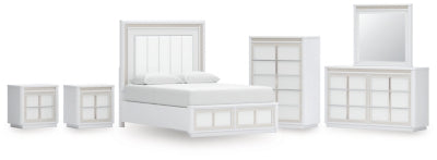 Paquete de dormitorio de 8 piezas