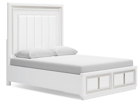 Cama Queen Tapizada con Almacenamiento Chalanna