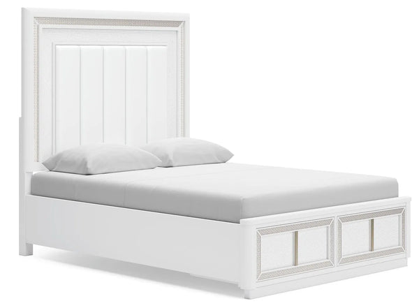 Cama Queen Tapizada con Almacenamiento Chalanna