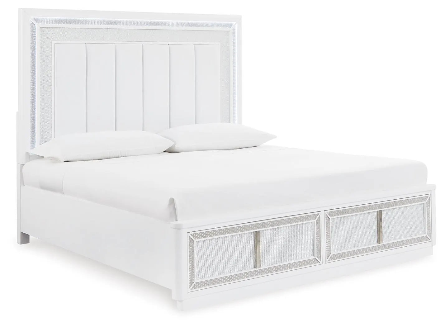 Cama tapizada con almacenaje Chalanna California King