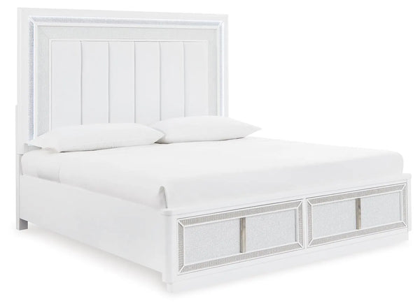 Cama tapizada con almacenaje Chalanna California King