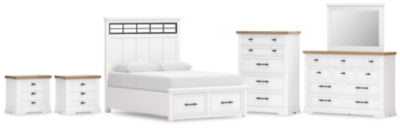 Paquete de dormitorio de 8 piezas