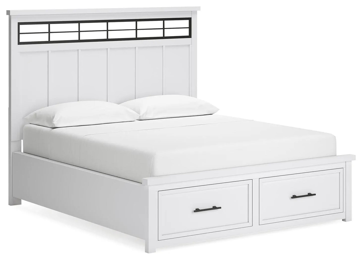 Cama Ashbryn California King de Panel con Almacenamiento