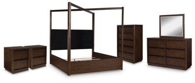 Paquete de dormitorio de 8 piezas