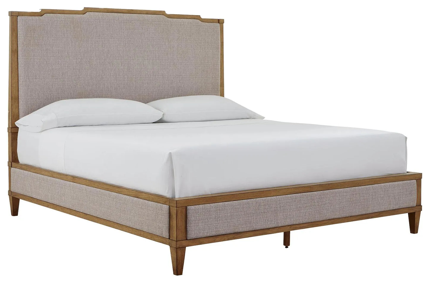 Cama de panel tapizado tamaño California King Sharlance