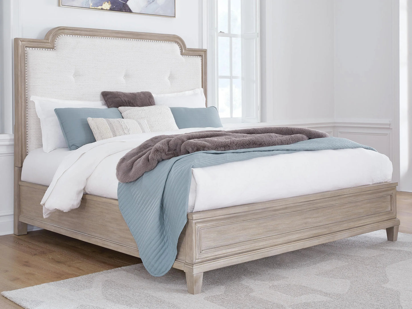 Cama Panel Tapizada California King Jorlaina