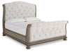 Cama trineo tapizada King Ardenfield