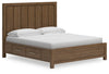 Cama Cabalynn California King con cabecero y espacio de almacenamiento