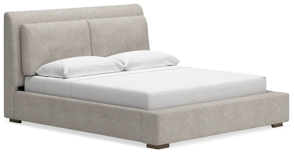Cama tapizada tamaño King Cabalynn