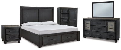 Paquete de dormitorio de 7 piezas