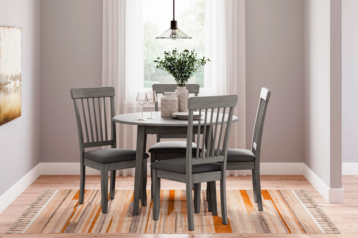 Mesa de Comedor Shullden y 4 Sillas