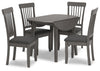 Mesa de Comedor Shullden y 4 Sillas