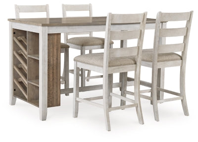 Juego de comedor de 5 piezas a la altura de la encimera