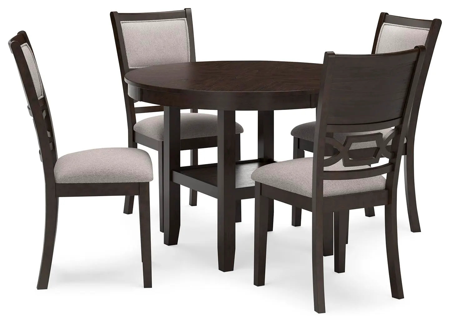 Mesa de comedor Langwest y 4 sillas (Juego de 5)