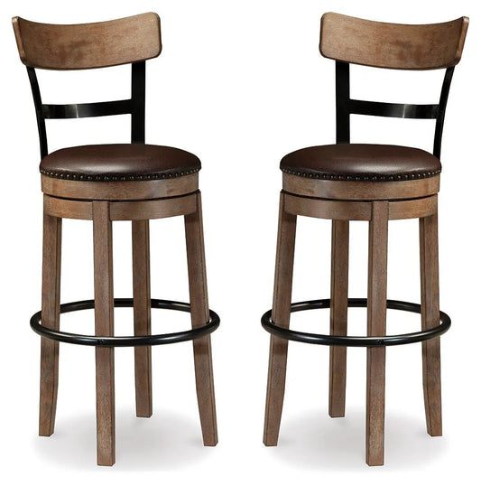 Taburete de bar alto Pinnadel (juego de 2)