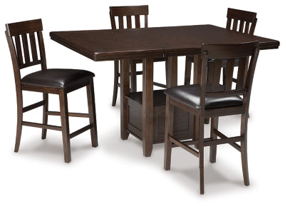 Juego de comedor de 5 piezas a la altura de la encimera