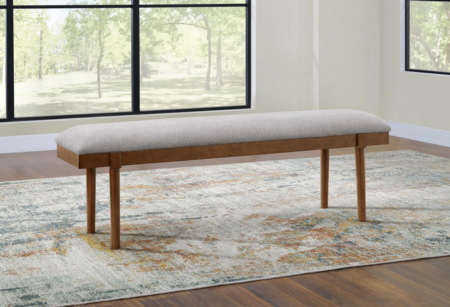 Banco de comedor tapizado Lyncott de 59"