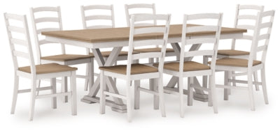 Juego de comedor de 9 piezas