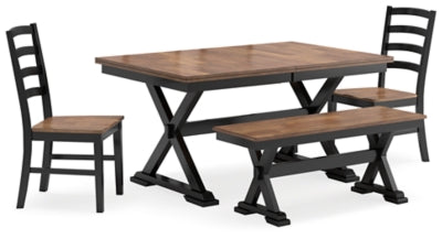 Paquete de comedor de 4 piezas